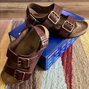 Birkenstock Bold Brown Leather Sandals